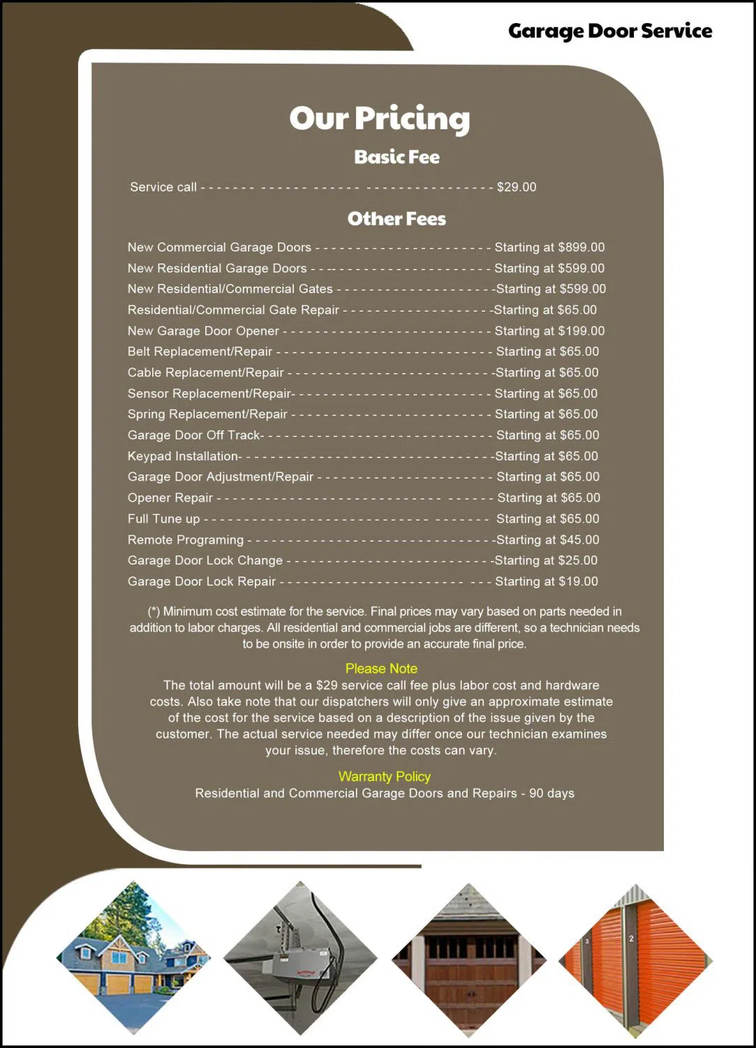 State Garage Door Service Newark, NJ 201-429-7525